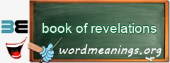 WordMeaning blackboard for book of revelations